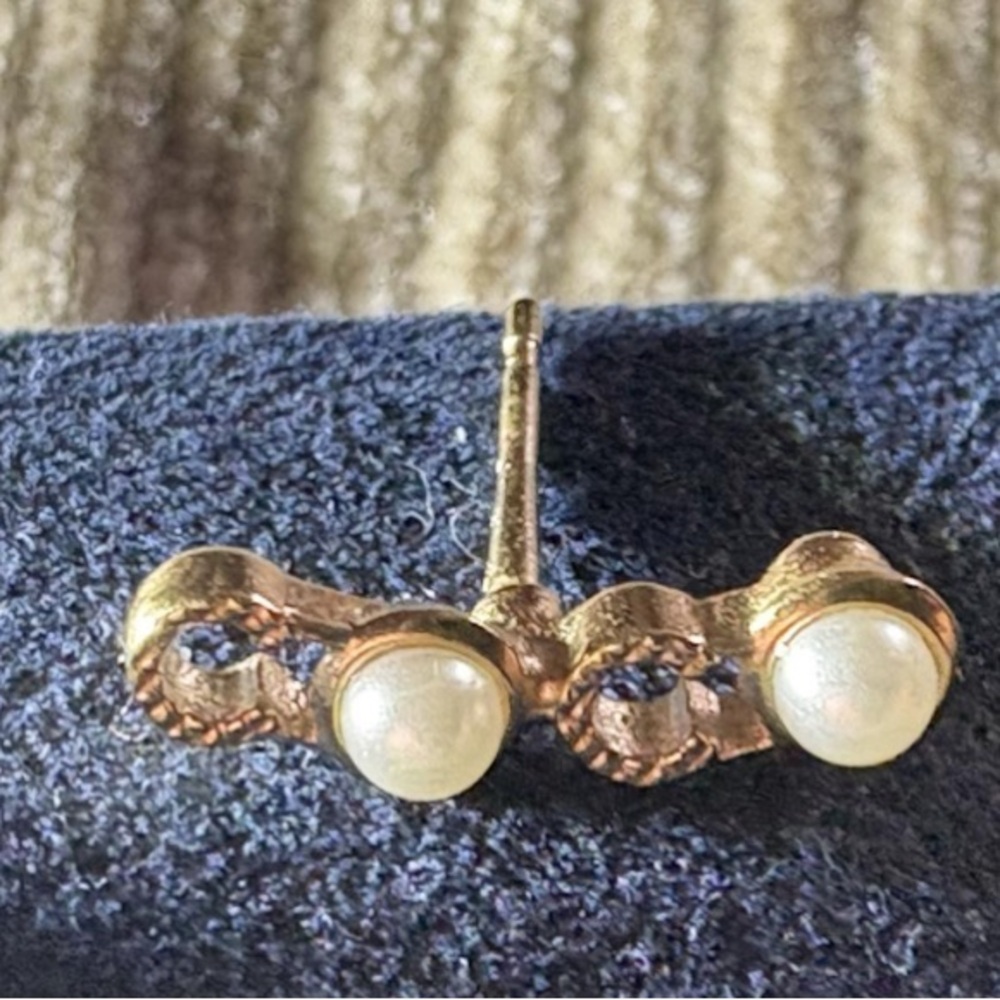 Chanel Coco Script Stud Earrings - image 4